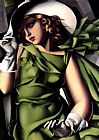 Girl in a Green Dress by Tamara de Lempicka